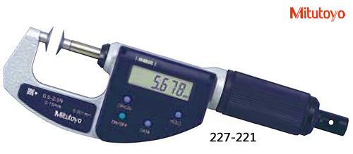 B0416-002-三豐-227-221數(shù)顯盤型千分尺0-15（可調(diào)測力